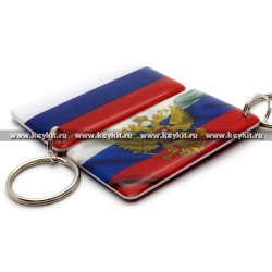 Мини карта Epoxy "Триколор" 50*30 мм