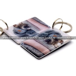 Мини карта Epoxy "Пес в шапке" 50*30 мм