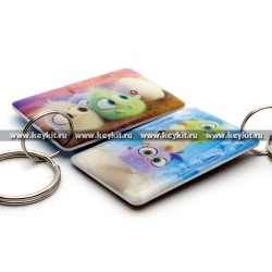 Мини карта Epoxy "Птички" 42*26 мм