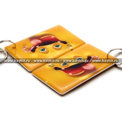 Мини карта Epoxy "Мордашка" 50*30 мм