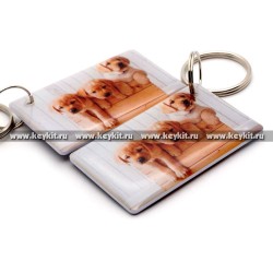 Мини карта Epoxy "Три пёсика" 50*30 мм