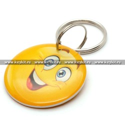 Мини карта Epoxy "Смайл смех" 30 мм