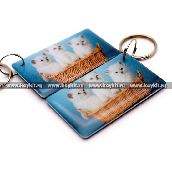 Мини карта Epoxy "Три котенка" 50*30 мм