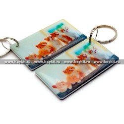 Мини карта Epoxy "Пять котят" 50*30 мм