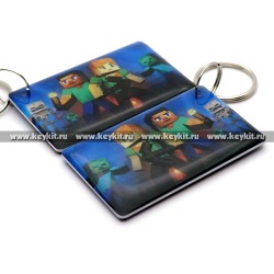 Мини карта Epoxy "Майнкрафт: Хиробрин" 50*30 мм