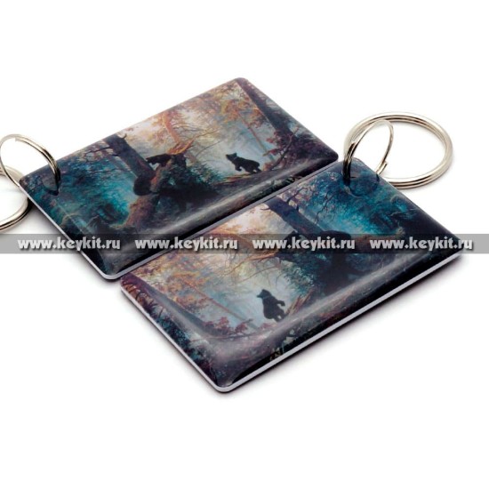 Мини карта Epoxy "Мишки" 50*30 мм