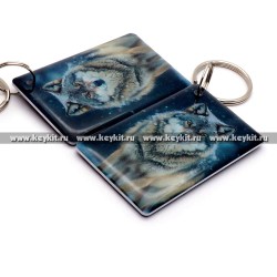 Мини карта Epoxy "Волк" 50*30 мм