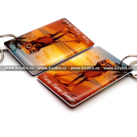 Мини карта Epoxy "Тун Тун Сахур" 50*30 мм Мини карта Epoxy "Тун Тун Сахур" 50*30 мм