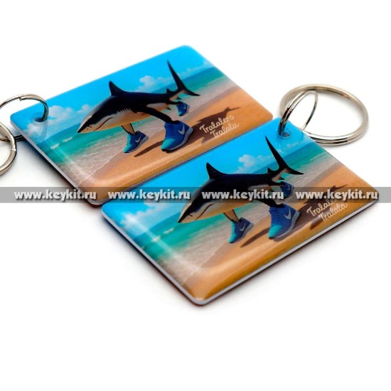 Мини карта Epoxy "Тралалело Тралала" 50*30 мм