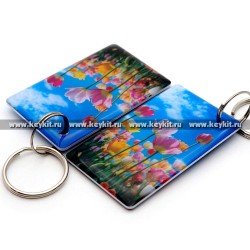 Мини карта Epoxy "Тюльпаны" 50*30 мм