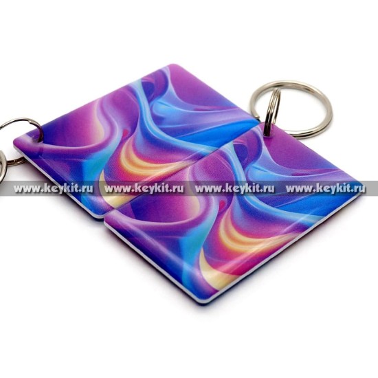 Мини карта Epoxy "Абстракция: волны" 50*30 мм