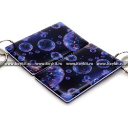 Мини карта Epoxy "Абстракция: пузырьки" 50*30 мм Мини карта Epoxy "Абстракция: пузырьки" 50*30 мм
