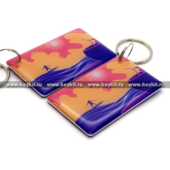 Мини карта Epoxy "Сёрфинг" 50*30 мм