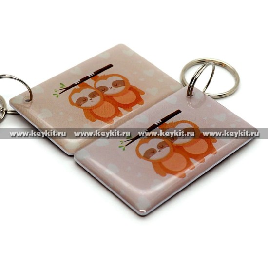 Мини карта Epoxy "Ленивцы" 50*30 мм