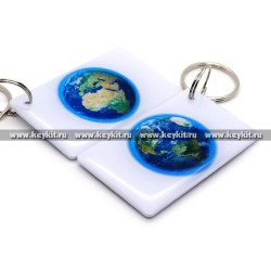 Мини карта Epoxy "Планета" 50*30 мм