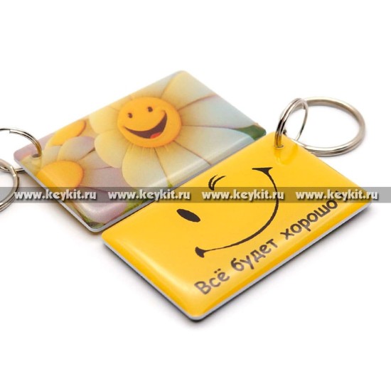 Мини карта Epoxy MF Zero "Все будет хорошо" 50*30 мм