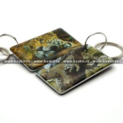 Мини карта Epoxy "Леопард" 50*30 мм