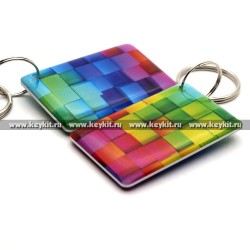 Мини карта Epoxy "Квадратики" 50*30 мм Мини карта Epoxy "Квадратики" 50*30 мм