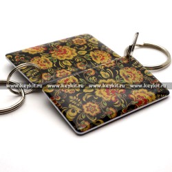 Мини карта Epoxy "Хохлома" 42*26 мм