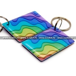 Мини карта Epoxy MF Zero "Абстракция: волны" 42*26мм