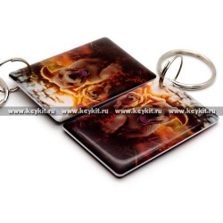 Мини карта Epoxy MF Zero "Щенки на прогулке" 42*26мм