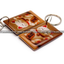 Мини карта Epoxy MF Zero "Денежный кот" 42*26мм