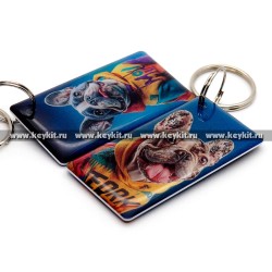 Мини карта Epoxy MF Zero "Французский бульдог" 50*25мм