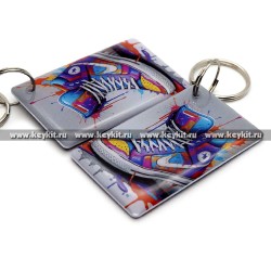 Мини карта Epoxy MF Zero "Арт: кроссовки" 50*30мм