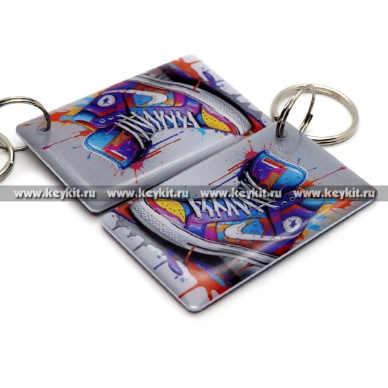 Мини карта Epoxy MF Zero "Арт: кроссовки" 50*30мм