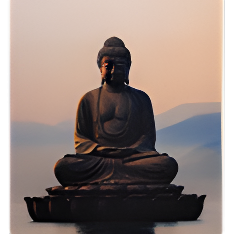 Ключ-стикер для домофона "Будда"